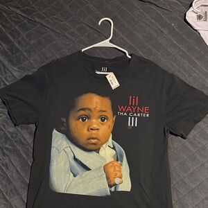 Lil Wayne Black Album Cover Graphic Tee